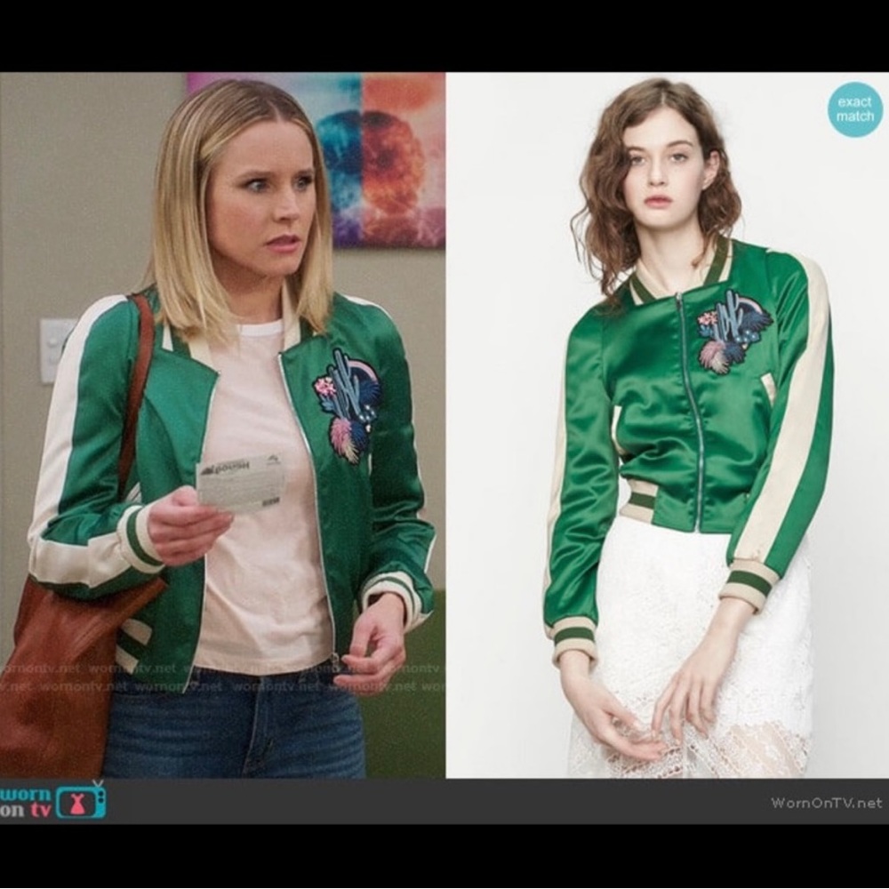 Maje Satin Bacary Jacket